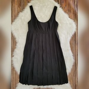 Club Monaco Womens Black Sleeveless Plated Dress